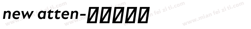 new atten字体转换